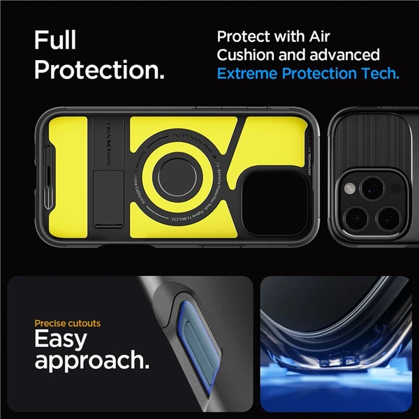 Spigen Slim Armor MagSafe kryt iPhone 16 Pro black - Pouzdra - Obrázek 63233788221841f4b89019953bb0b8d7