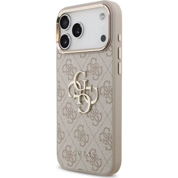 Guess PU Leather 4G Metal Logo Gold Frame kryt iPhone 18 Pro Max růžový - Pouzdra - Obrázek 6329ee469767416e943c87994a07f07f