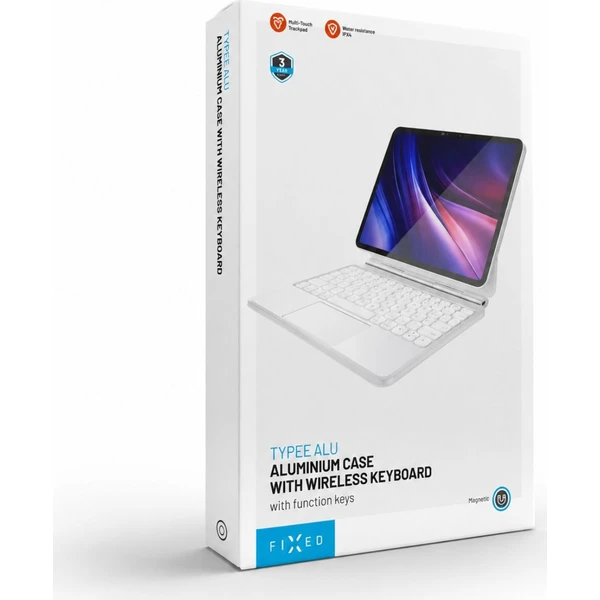FIXED Typee Alu pouzdro s bezdrátovou klávesnicí iPad Pro 11" (18-22)/iPad Air (20-26), CZ, bílé - Pouzdra s klávesnicí - Obrázek 632c1a7956d54da5ae24e617a78e55ec