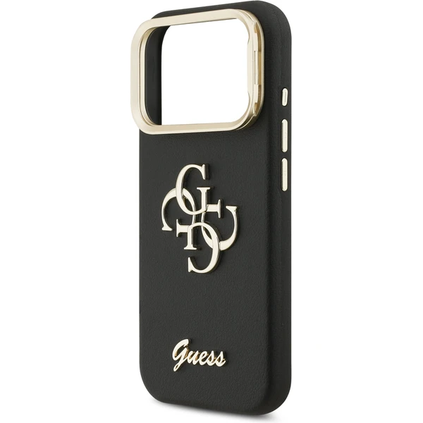 Guess PU Grained 4G Logo Stand Camera Frame kryt iPhone 17 Pro černý - Pouzdra - Obrázek 6332cb77e3b049cebbc362bbbc11a224