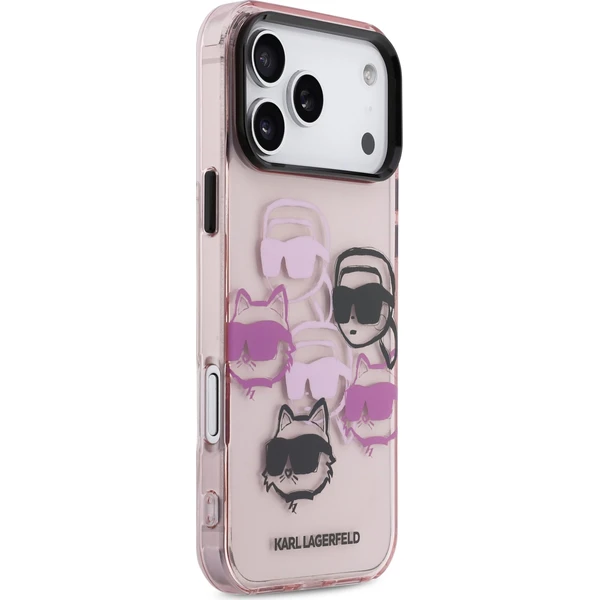 Karl Lagerfeld IML Multi K&CH Heads Zadní Kryt pro iPhone 17 Pro Max růžový - Pouzdra - Obrázek 634bf34383584bc691c859ed03212299