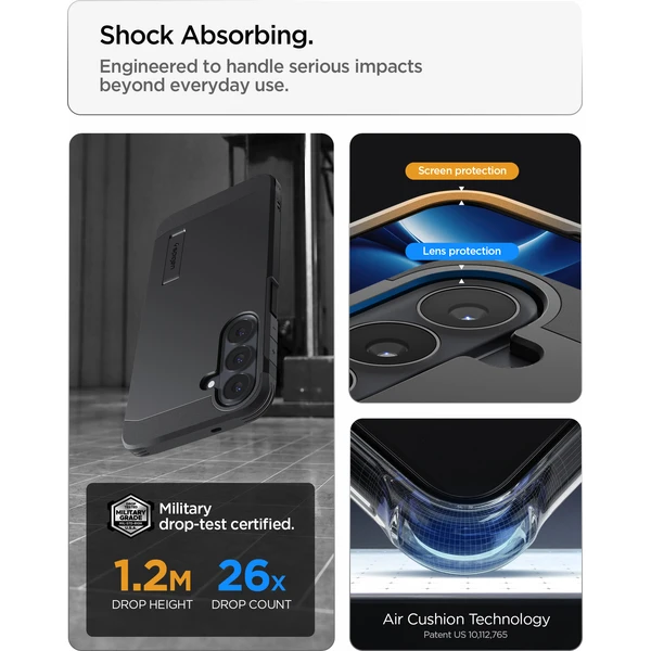 Spigen Tough Armor MagSafe kryt Samsung Galaxy S26 FE black - Pouzdra - Obrázek 63528c080b7041f3805b0dca50e9dc35