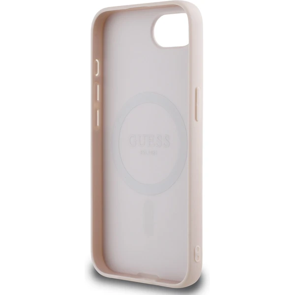 Guess PU Grained Classic Logo MagSafe kryt iPhone 17e/16e růžový - Pouzdra - Obrázek 636671b842ed441b8f52be703cffe5e7