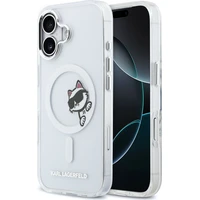 Karl Lagerfeld IML Choupette Peekaboo MagSafe kryt iPhone 17 čirý - Pouzdra