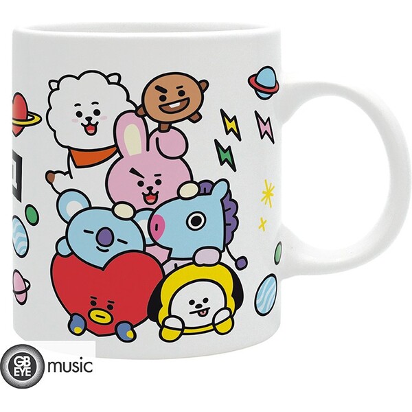 ABYstyle BT21 Hrnček keramický Character stack 320 ml