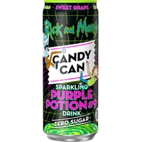 Sycená limonáda Candy Can Rick and Morty - Hrozny 330 ml - Potraviny a nápoje
