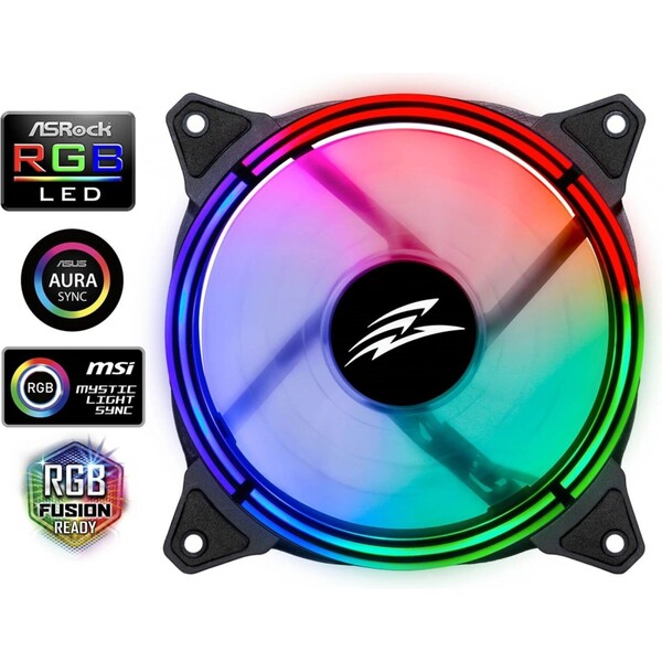 EVOLVEO 12RM ventilátor 120mm RGBFAN12RM Černá