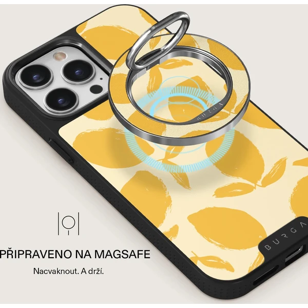 Burga Magnetic Ring držák Lemon Tart stříbrný - Držáky - Obrázek 63ea0a16068c4a60a8fc20574575ca91