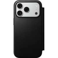 Nomad Modern Leather Folio MagSafe kožené pouzdro iPhone 17 Pro/18 Pro Black - Pouzdra