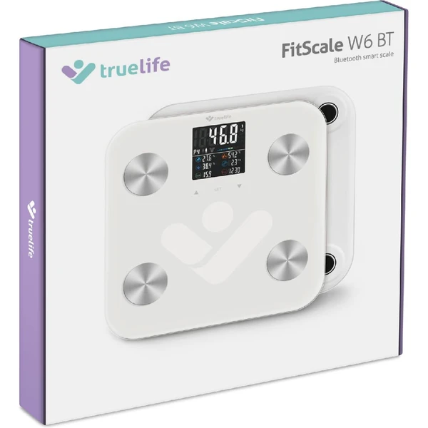 TrueLife FitScale W6 BT chytrá váha bílá - Chytré váhy - Obrázek 6401000J01