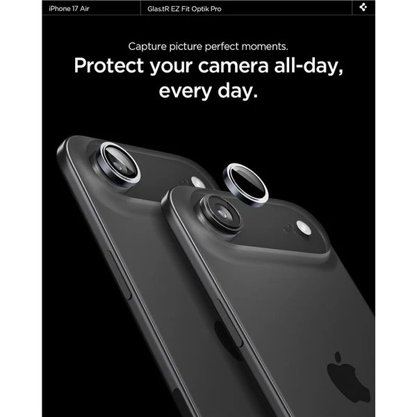 Spigen Glass tR EZ Fit Optik Pro skla iPhone Air gray (2 ks) - Ochranné folie a skla - Obrázek 64151089a766499793d76c58cde8b645