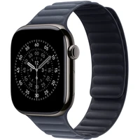 Apple Watch 49/46/45/44mm námořnicky modrý magnetický tah M/L - Řemínky