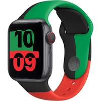 Apple Watch 41/40/38mm sportovní řemínek Black Unity S/M - Řemínky