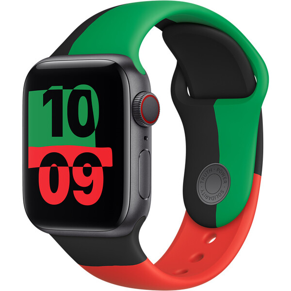 Apple Watch 38/40/41 mm sportovní řemínek Black Unity – S/M MUQ53ZM/A