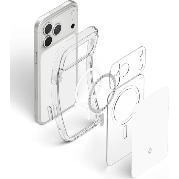 Spigen Ultra Hybrid T MagSafe kryt iPhone 18 Pro/17 Pro glossy white - Pouzdra - Obrázek 643f3a04d2584380a48995ece9ee4497