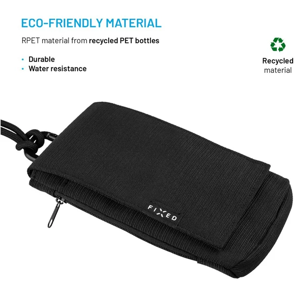 FIXED Camino Case crossbody pro mobilní telefony do 7", černé - Popruhy a crossbody - Obrázek 643fada23927491d9089a08868bb2d6d