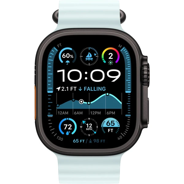 Apple Watch 49/44/45/46mm ledově modré prodloužení oceánského řemínku s černým titanem - Řemínky - Obrázek 6469000L01