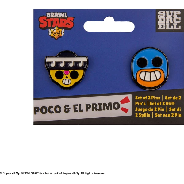 Set odznáčků Brawl Stars - Poco & El Primo - Odznáčky a placky - Obrázek 64PN000K01