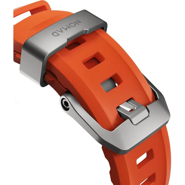 Nomad Rocky Point Band řemínek Apple Watch 49/45/44/42mm stříbrný/oranžový - Řemínky - Obrázek 64cad5bf48554f81bfd220d4b645e512
