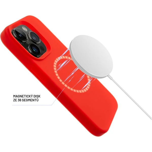 FIXED MagFlow silikonový kryt s MagSafe Apple iPhone 17e/16e červený - Pouzdra - Obrázek 64da80ec233b4823823c90e2bc10df2c