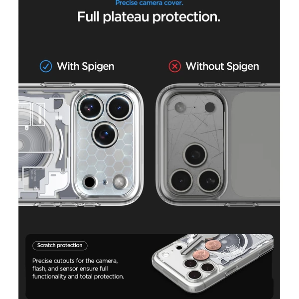 Spigen Ultra Hybrid MagSafe kryt iPhone 18 Pro/17 Pro zero one white - Pouzdra - Obrázek 64e525627fdc40708ded362d1fd0c324