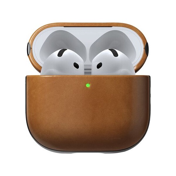 Nomad Modern Leather pouzdro Apple Airpods 4 hnědé
