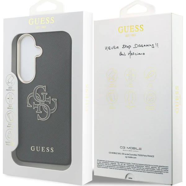 Guess PU 4G Resin Metal Logo kryt Samsung Galaxy S26 černý - Pouzdra - Obrázek 65563add32ba4ef4b5ef7986cda3ca4c