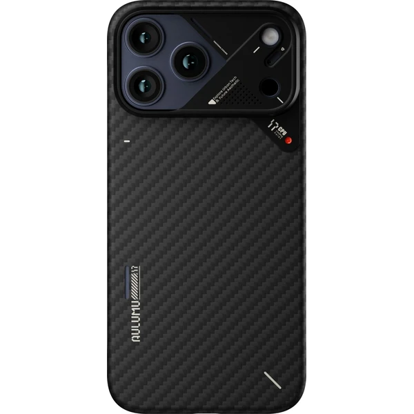Aulumu A17 Aramid Fiber MagSafe kryt iPhone 17 Pro Max Black - Pouzdra - Obrázek 6588459671e04400bafbdf030c95f5e7