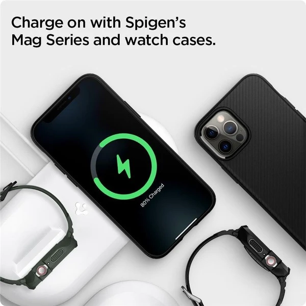 Spigen 2v1 MagFit Duo stojánek pro Apple Watch a iPhone bílý - Stojánky - Obrázek 658c284e59714763bd33ed4bb55c3dc9