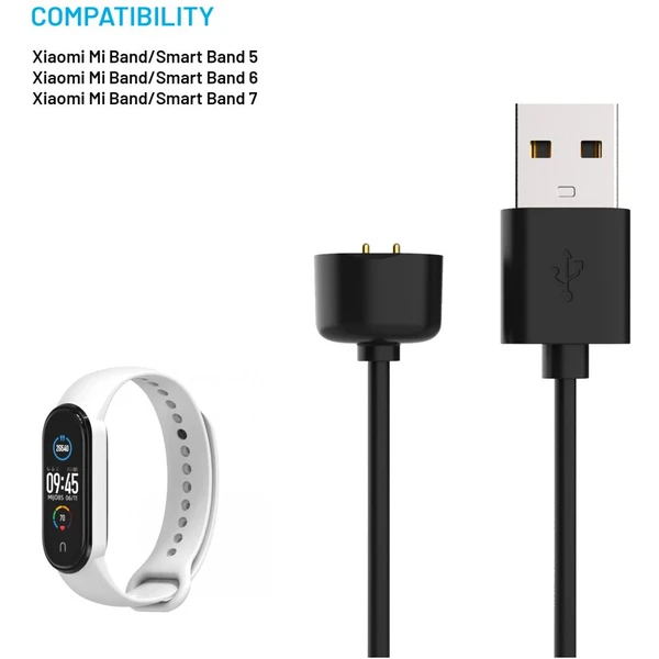 FIXED USB-A napájecí kabel pro Xiaomi Mi Band/Smart Band 5/6/7 1m černý - Kabely a redukce - Obrázek 6599ee931b9c4141859ffe569003b93b
