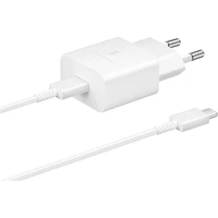 Samsung 15W USB-C nabíječka s kabelem bílá (Bulk) - Nabíječky