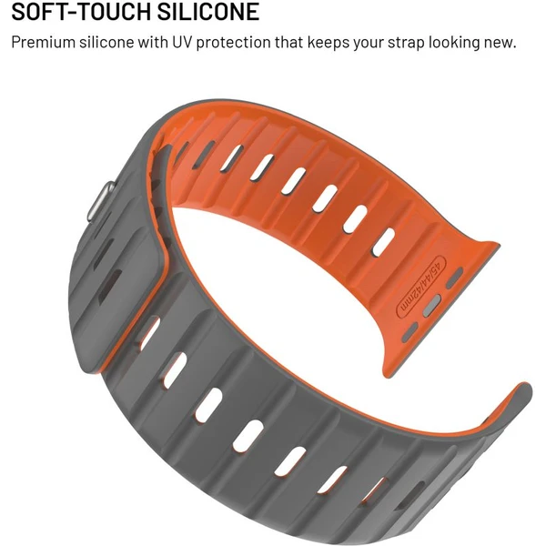 FIXED Silicone Magnetic Strap řemínek Apple Watch 44/45/46/49mm světle šedý - Řemínky - Obrázek 65b9e71ff4f84bcba2fc387e96c5728d
