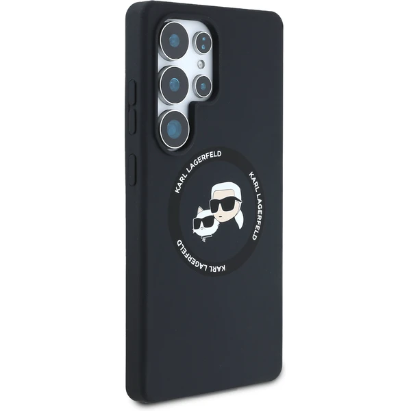 Karl Lagerfeld Liquid Silicone K&CH Heads MagSafe kryt Samsung Galaxy S25 Ultra černý - Pouzdra - Obrázek 65bfb459ea9c4390b49964c057cd4bba