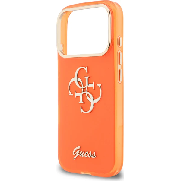 Guess IML 4G Script Metal Logo kryt iPhone 17 Pro oranžový - Pouzdra - Obrázek 65c337f31a0f499dbd35f05c333a3ce9
