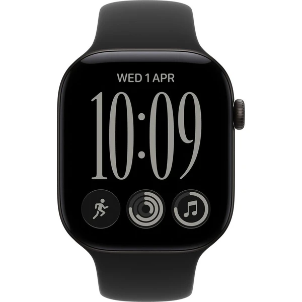 Apple Watch Series 12 (46mm) Černý hliník s černým sportovním řemínkem M/L - Chytré hodinky - Obrázek 65e741fccb3a44b7b523b9932ea218f9