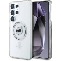 Karl Lagerfeld IML Choupette Head MagSafe kryt Samsung Galaxy S25 Ultra čirý - Pouzdra