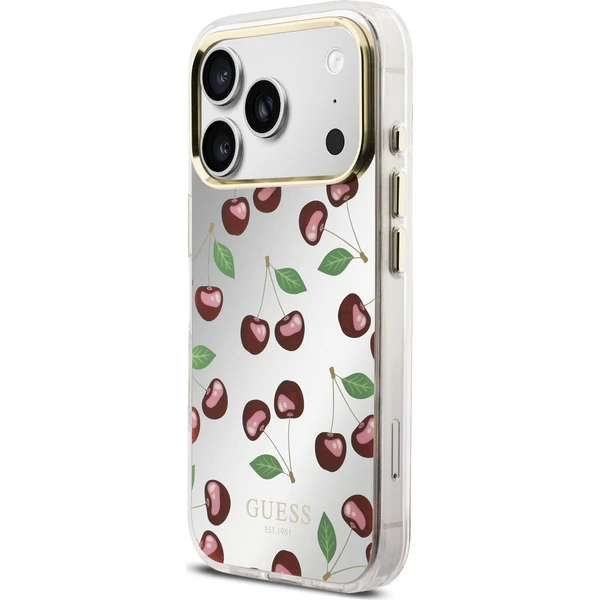 Guess PC/TPU Mirror Glitter Cherry MagSafe kryt iPhone 17 Pro - Pouzdra - Obrázek 660fcc9751df4cea8cfeb0c701209177