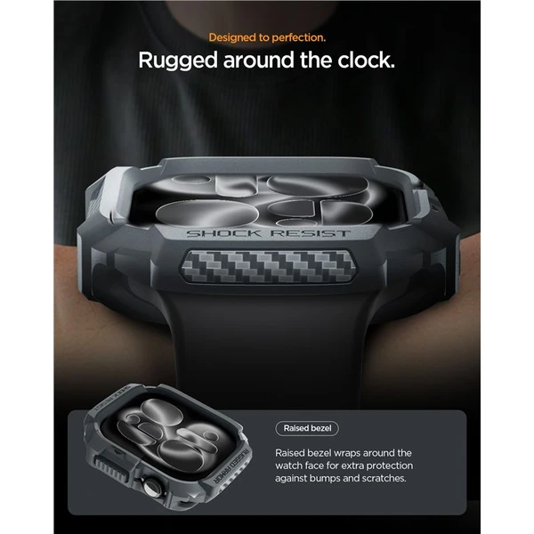 Spigen Rugged Armor 2 pouzdro Apple Watch 11 (46mm) dark gray - Pouzdra - Obrázek 6614cce23ac248ac8a2a6cae02b44418