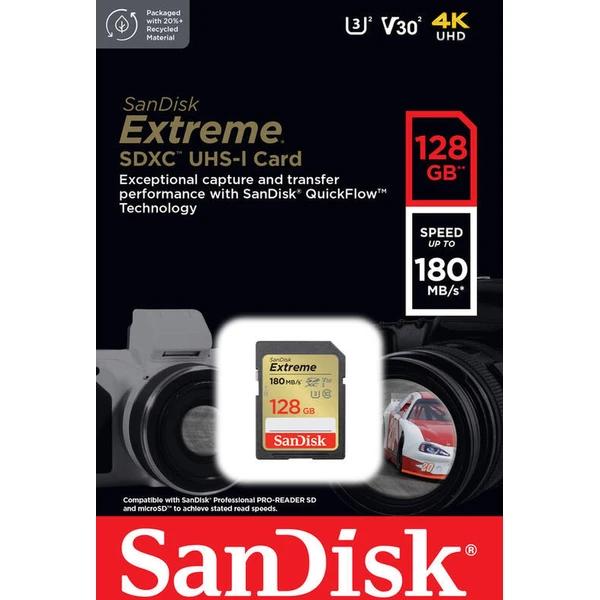SanDisk SDXC karta 128GB Extreme - Paměťové karty - Obrázek 6632000P01