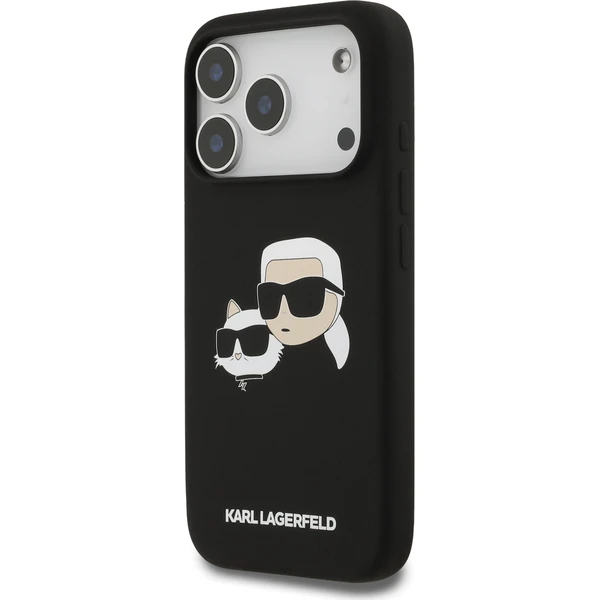 Karl Lagerfeld Liquid Silicone Double Heads MagSafe kryt iPhone 17 Pro černý - Pouzdra - Obrázek 6634d035c0f241798febb80af567eadd