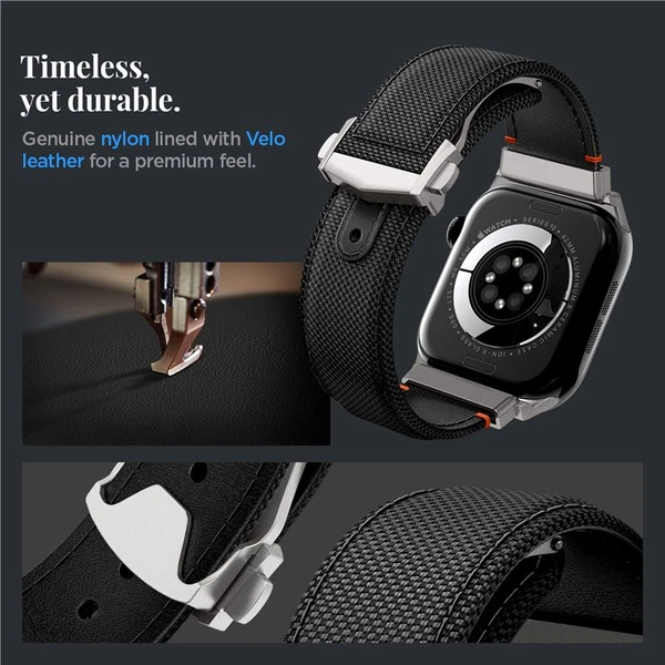 Spigen Classic Fit řemínek Apple Watch 49/46/45/44mm černý - Řemínky - Obrázek 663e881fd6694bd2b29417857fbc74bc