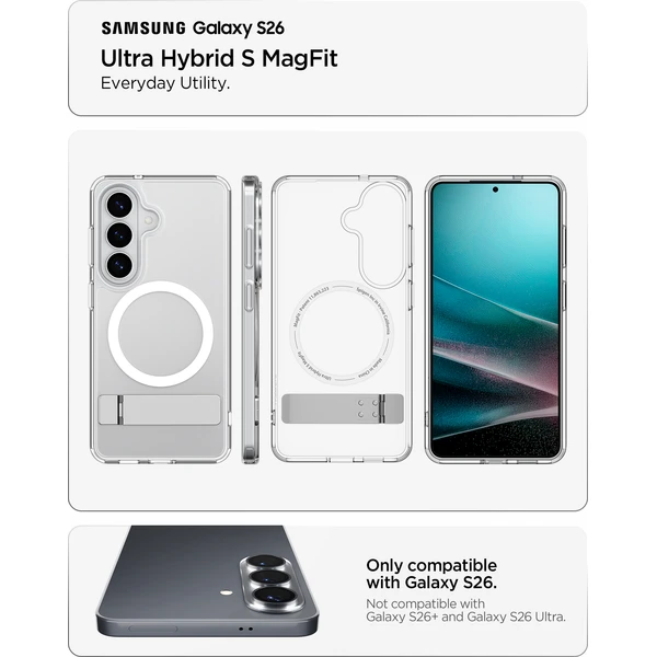 Spigen Ultra Hybrid S MagSafe kryt Samsung Galaxy S26 bílý - Pouzdra - Obrázek 663f19d881134b3ba80bf1ce4a594114