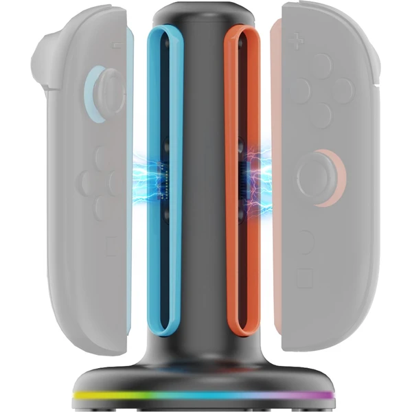 iPega SW2052 nabíjecí stanice s RGB pro JoyCon Ovladače Nintendo Switch 2 černá - Nabíječky - Obrázek 66604d7691a64b38b47f559bdcfe5a29