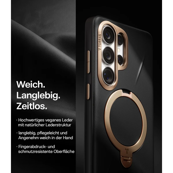 Torras Ostand Q3 VegSkin MagSafe kryt Samsung Galaxy S26 Ultra obsidian black - Pouzdra - Obrázek 6671a7a8b3eb471cbf65b2bdec46b334