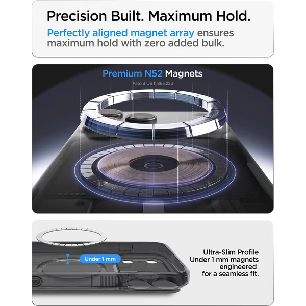 Spigen Ultra Hybrid T MagSafe kryt iPhone 18 Pro Max/17 Pro Max matte black - Pouzdra - Obrázek 667e61a1910e4dceaa9cbb4877986565