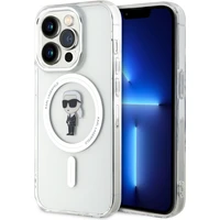 Karl Lagerfeld IML Ikonik MagSafe Kryt iPhone 15 Pro čirý - Pouzdra