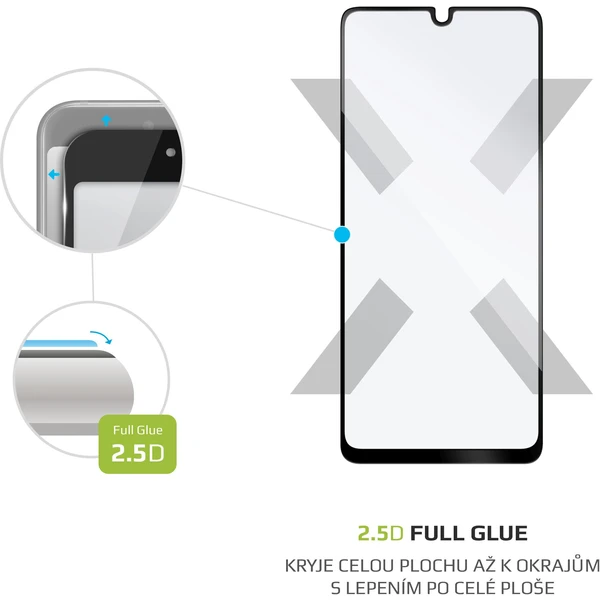FIXED 2,5D Full-Cover ochranné tvrzené sklo pro Samsung Galaxy A33 5G černé - Ochranné folie a skla - Obrázek 66XRF00101