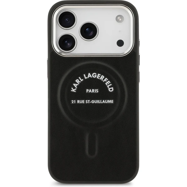 Karl Lagerfeld PU RSG Logo MagSafe kryt iPhone 17 Pro černý - Pouzdra - Obrázek 66affbd7582540ab855fdc85ec0dbbfb