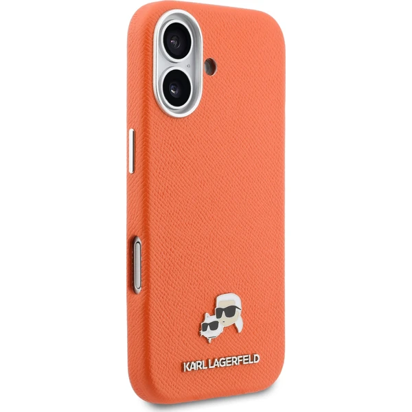 Karl Lagerfeld PU Karl and Choupette Heads Pins MagSafe kryt iPhone 17 oranžový - Pouzdra - Obrázek 66b5db14dfb14c2e9504fb4fa9d275b0