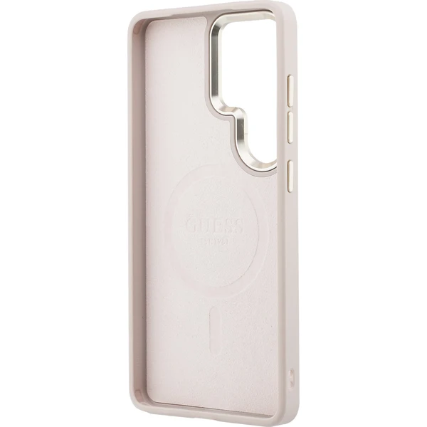 Guess PU Leather 4G Gold Frame Magnetic kryt Samsung Galaxy S26 Ultra růžový - Pouzdra - Obrázek 66c00176aceb4a839ee4aa7cebb5b5c5